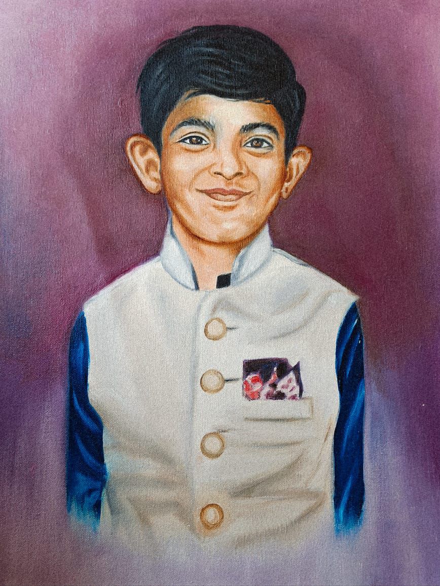 Canvas Study 28 — Canvas Paintings by Nisha Arts, Acrylic on canvas, 2025