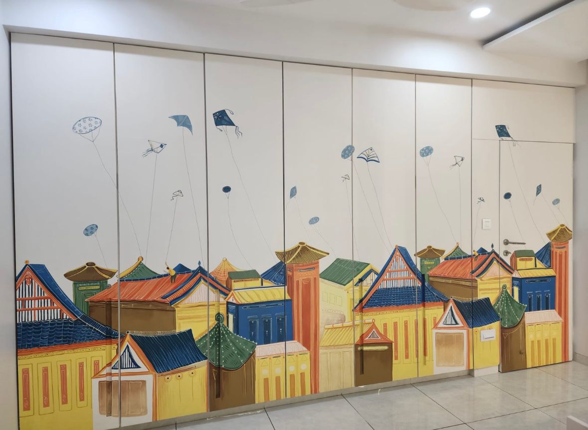 Wall Mural 71 — Wall Murals by Nisha Arts, Wall mural, hand-painted, 2025