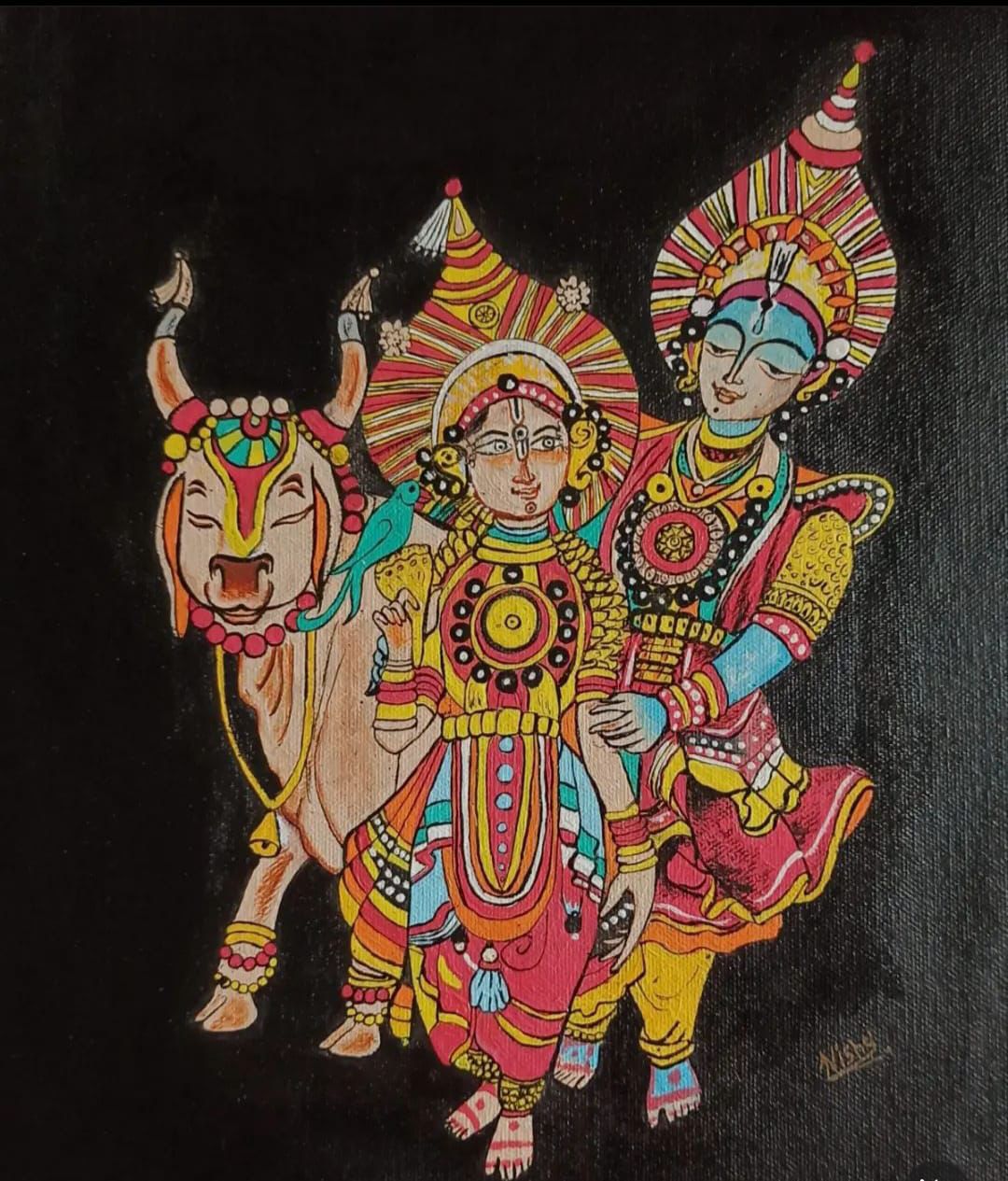 Wall Mural 87 — Wall Murals by Nisha Arts, Wall mural, hand-painted, 2025