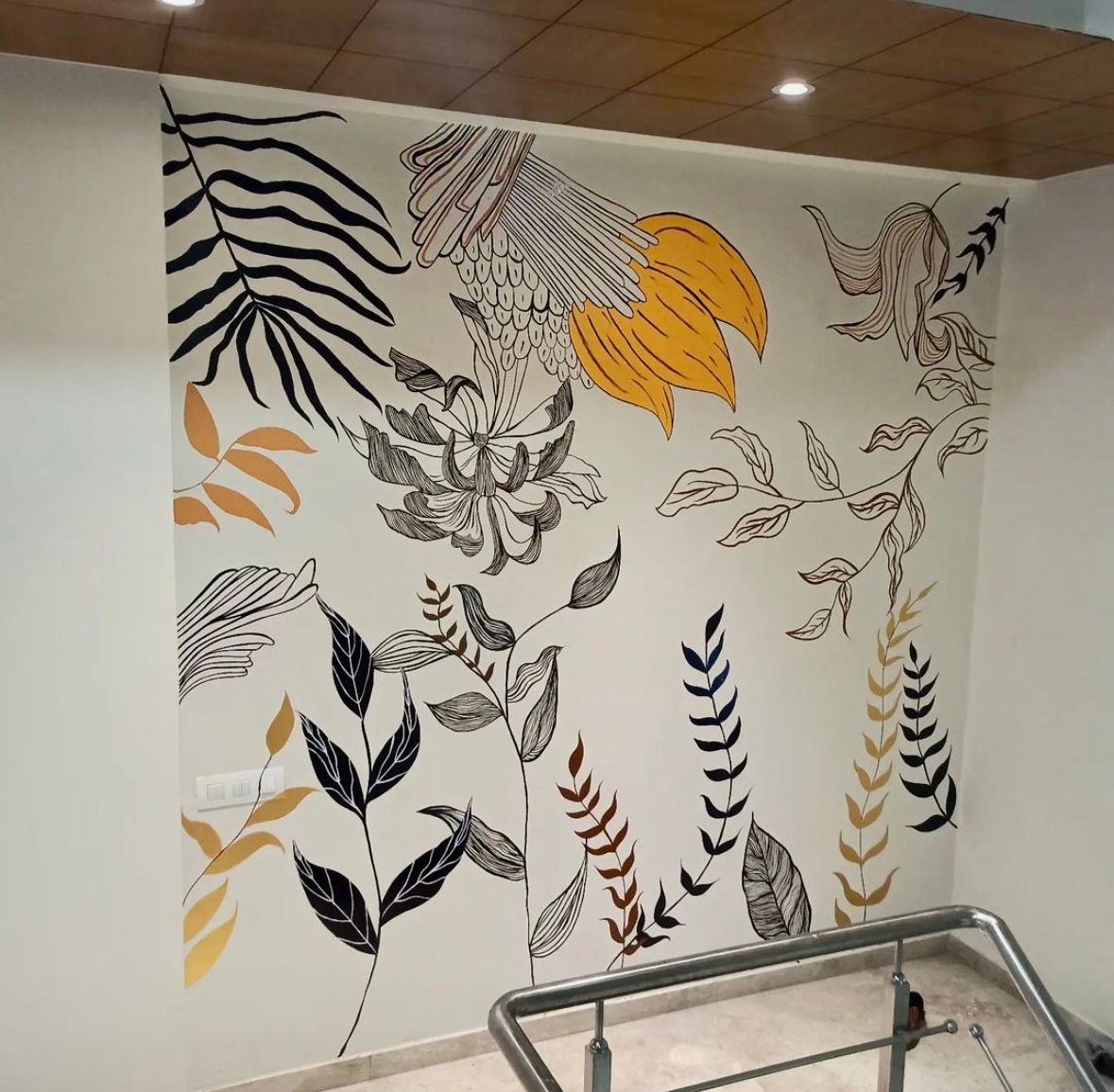 Wall Mural 89 — Wall Murals by Nisha Arts, Wall mural, hand-painted, 2025
