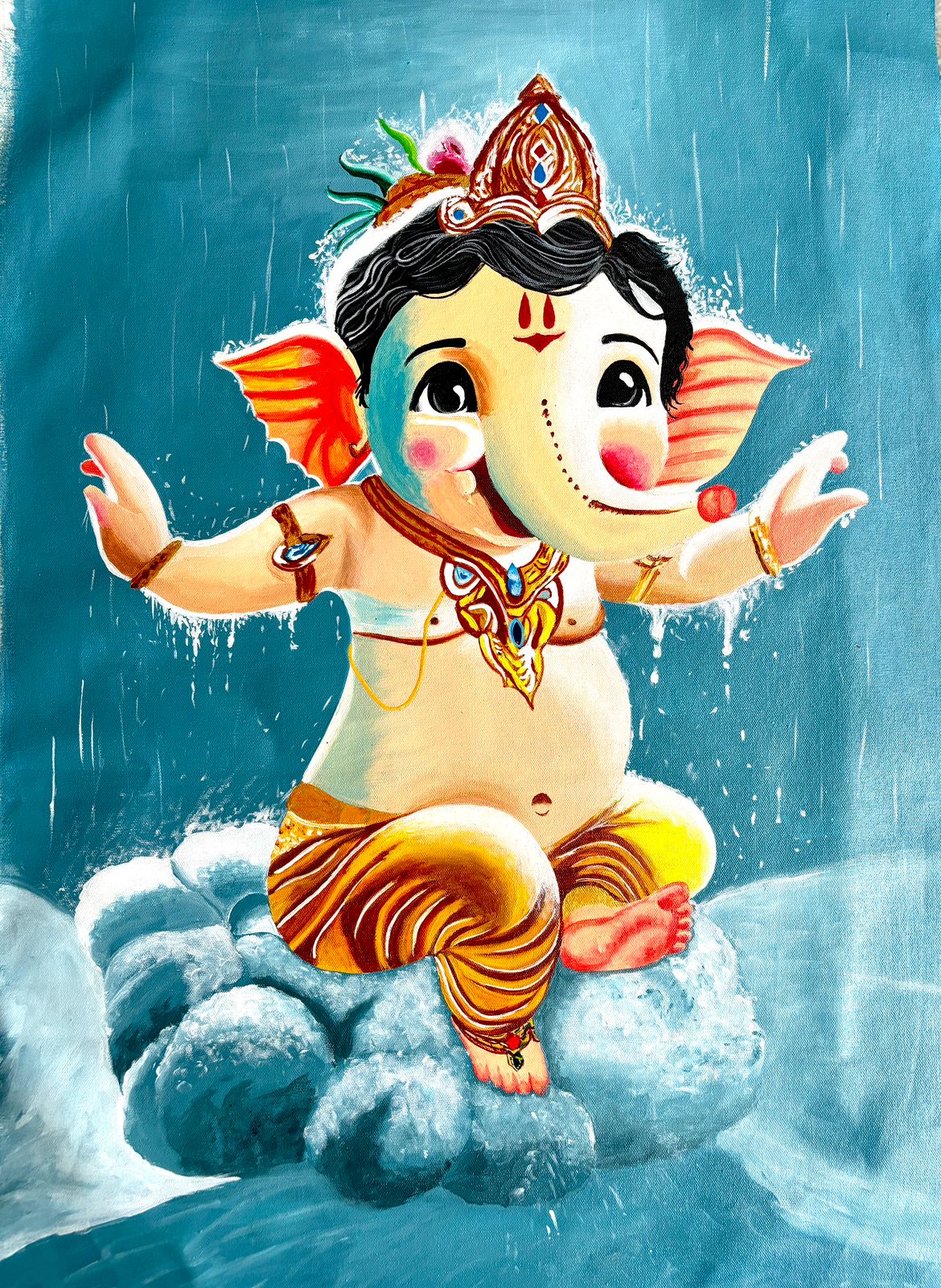 Wall Mural 109 — Wall Murals by Nisha Arts, Wall mural, hand-painted, 2025