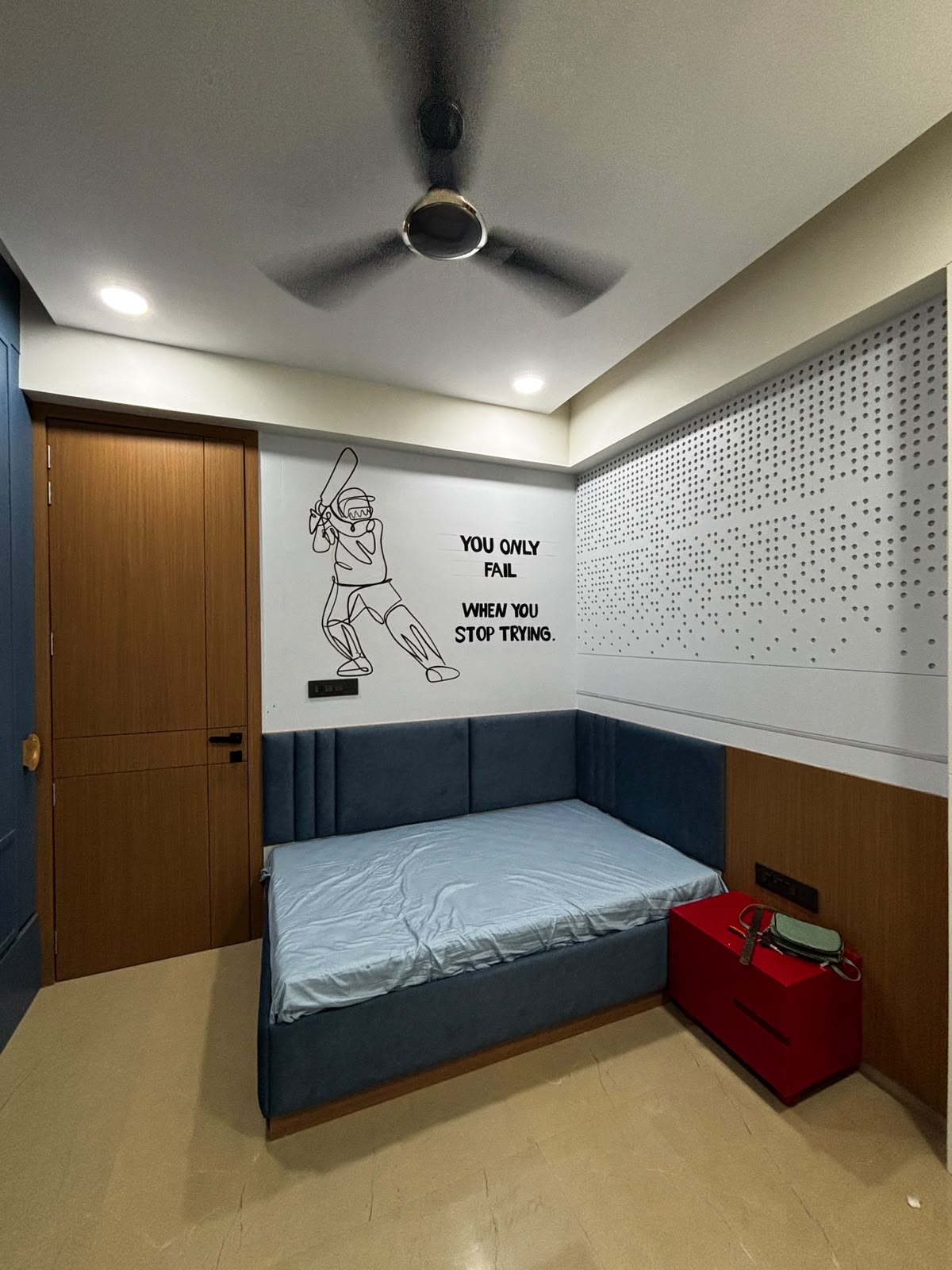 Cricket Champion Wall — Wall Murals by Nisha Art, Wall mural & motivational lettering, 2025